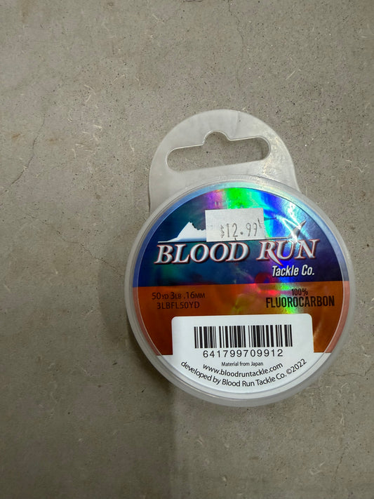 Blood Run Flourocarbon 50yd 3#