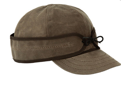 Stormy Kromer The Insulated Waxed Cotton Cap Dark Oak