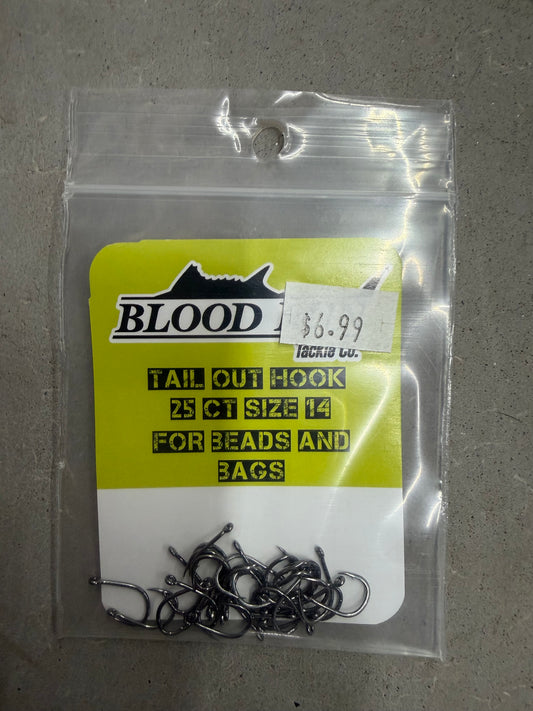 Blood Run Tail Out Hook Size 14