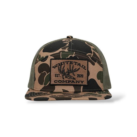 Whitetail Co, 7 panel old school duck camo hat