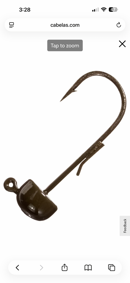 ZMan Finesse Shroomz Ned Rig Jigheads 1/6oz Black