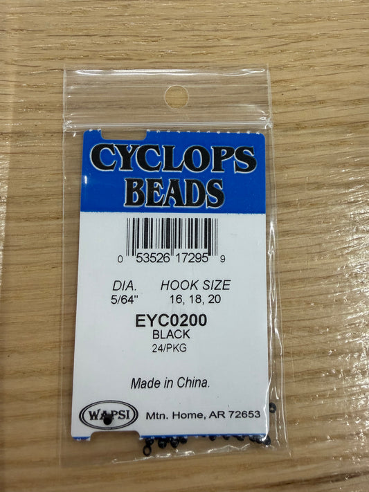 Cyclops Beads 5/64" Black-1