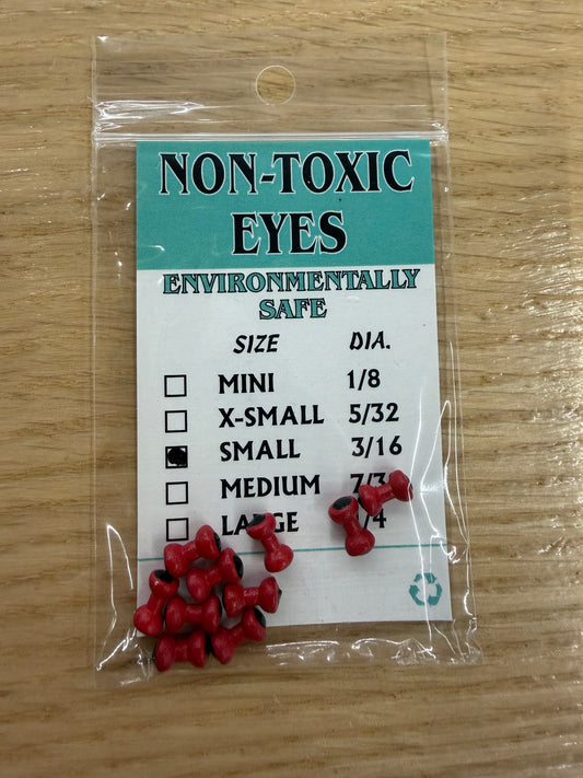 Dumbbell Eyes Small Red