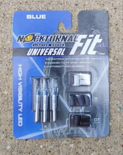 Nocturnal Universal Lighted Nocks Blue 3 Pack