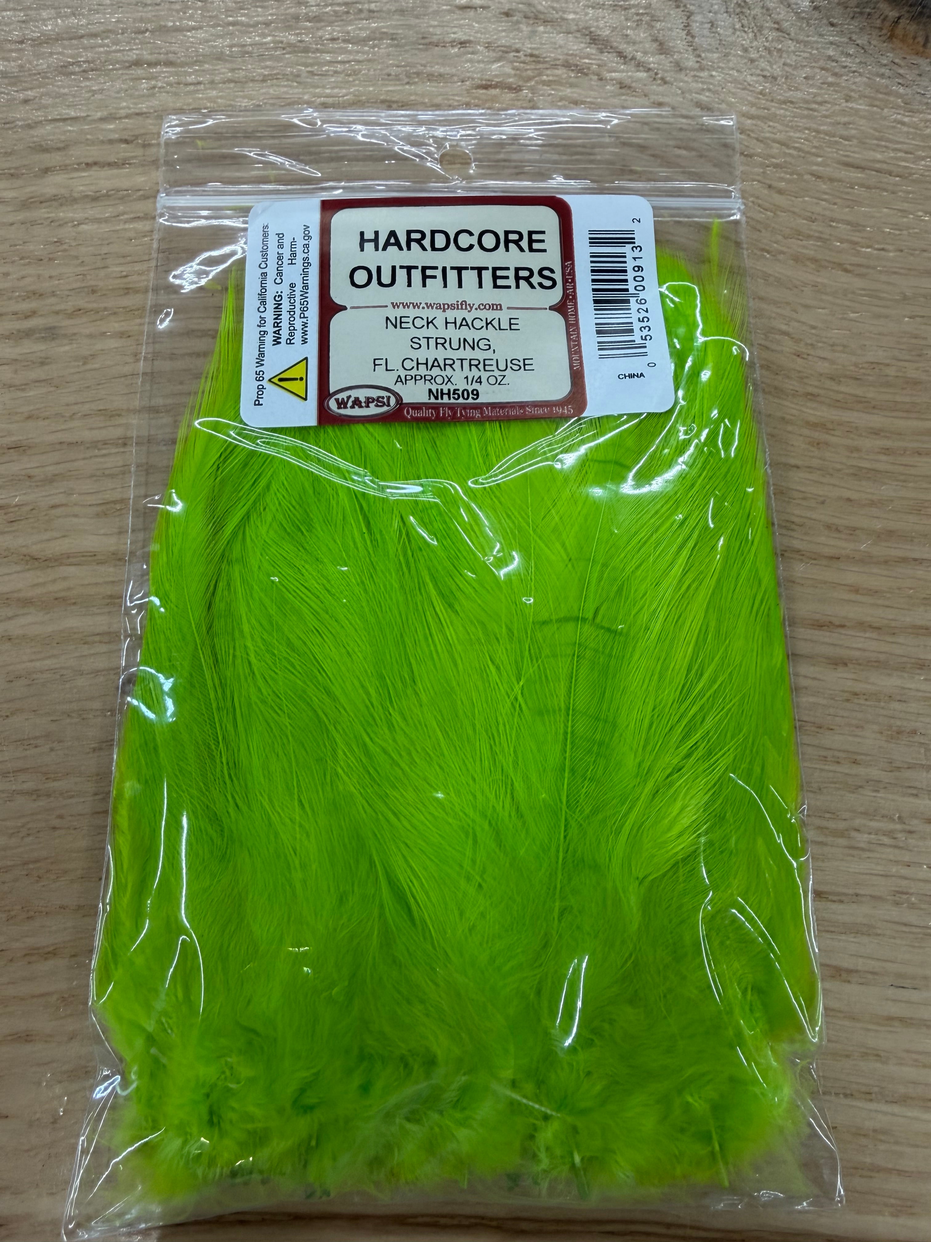 Neck Hackle FL Chartreuse – Hardcore Outfitters