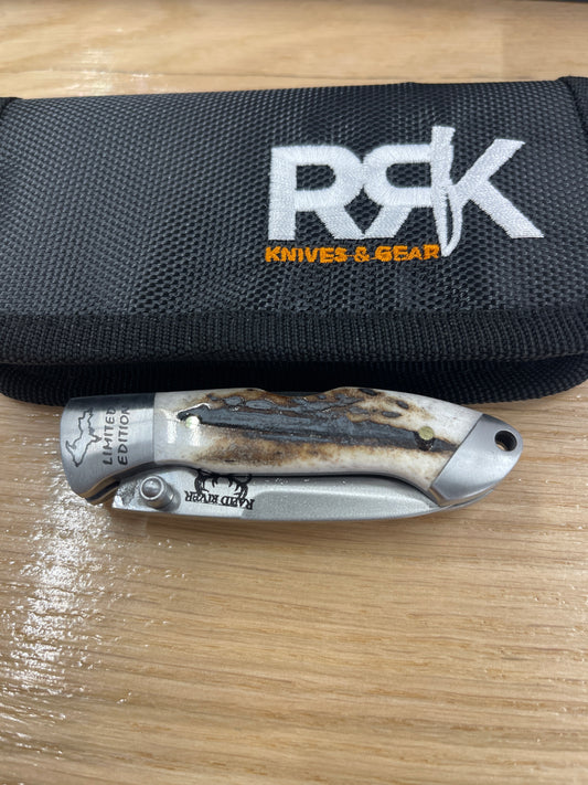RRK pocket clip jr elk antler