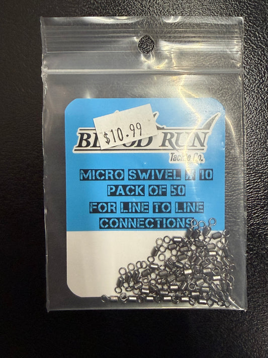 Blood Run Micro Swivel Size 10