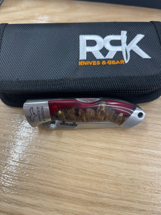 RRK pocket clip jr blood red
