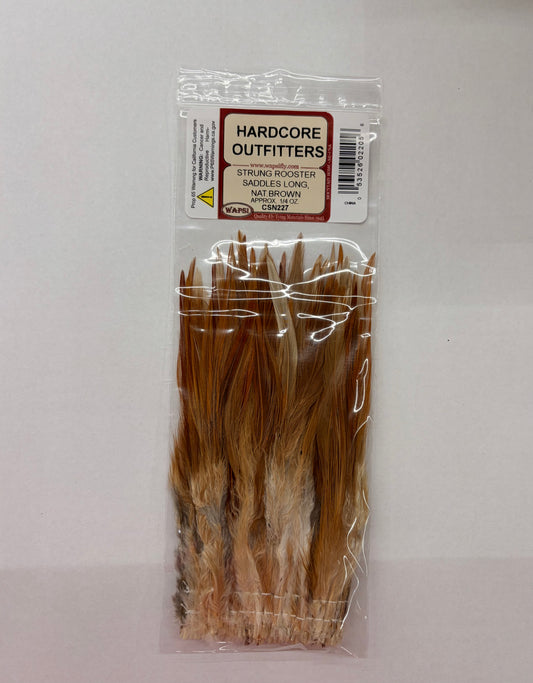 Rooster Saddles Long Natural Brown