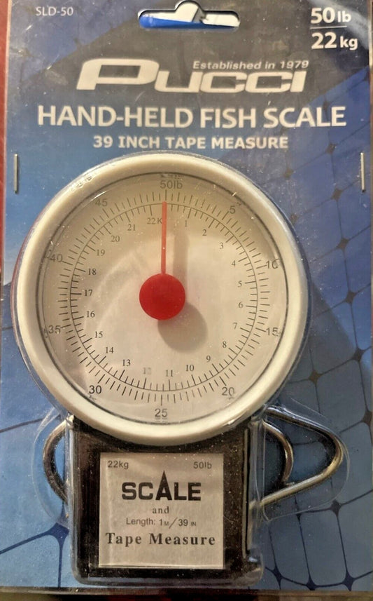 Pucci 50lb Hand-Held Fish Scale