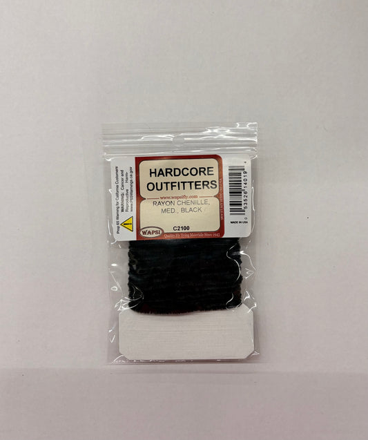 Wapsi Rayon Chenille Med Black