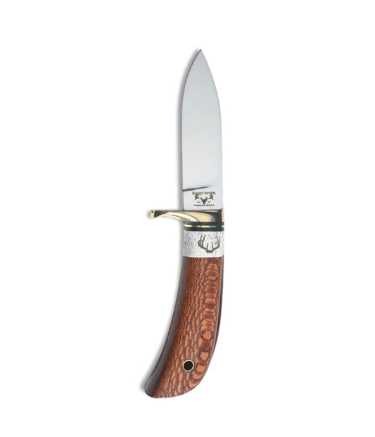 RRK Drop point Leopard Whitetail antler