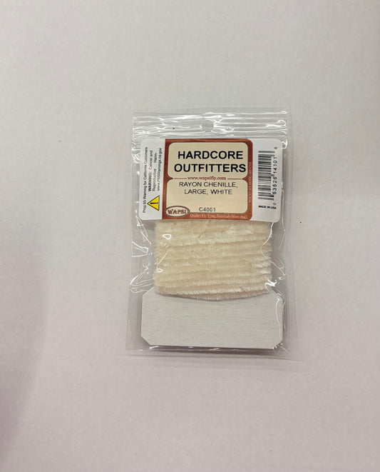 Wapsi Rayon Chenille Large White
