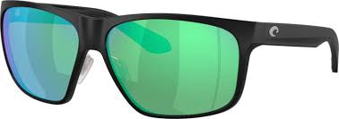 Costa Trades Matte Black Green Mirror 580G