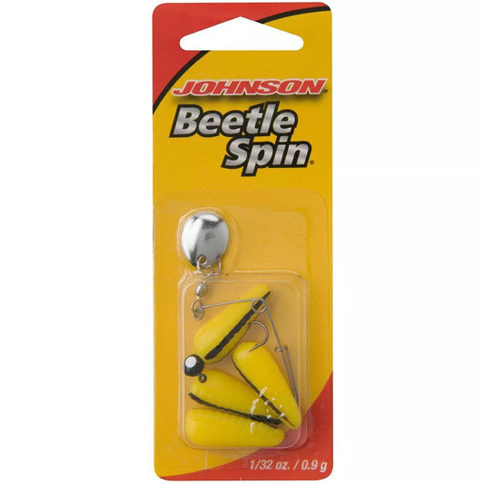 Johnson Beetle Spin Yellow With Black Stripe