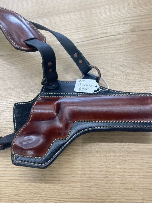 Brown Dog Leather Chest Holster