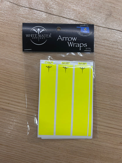 White Water Archery Fluorescent Arrow Wraps
