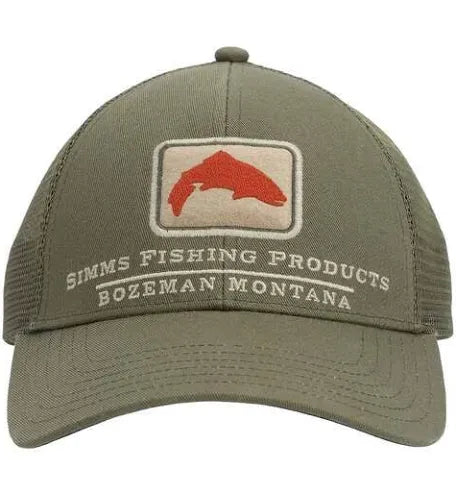 Simms trout icon trucker hat