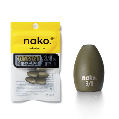 Nako Tungsten Flipping Weight Green Pumpkin